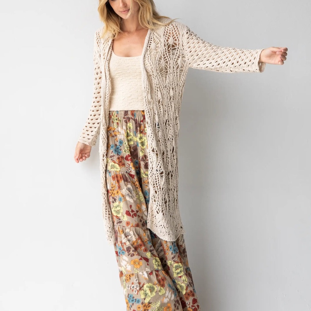 Natural Life Abigail Duster Light Beige